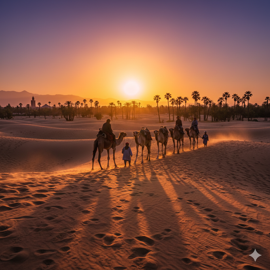 Sunset Camel Ride